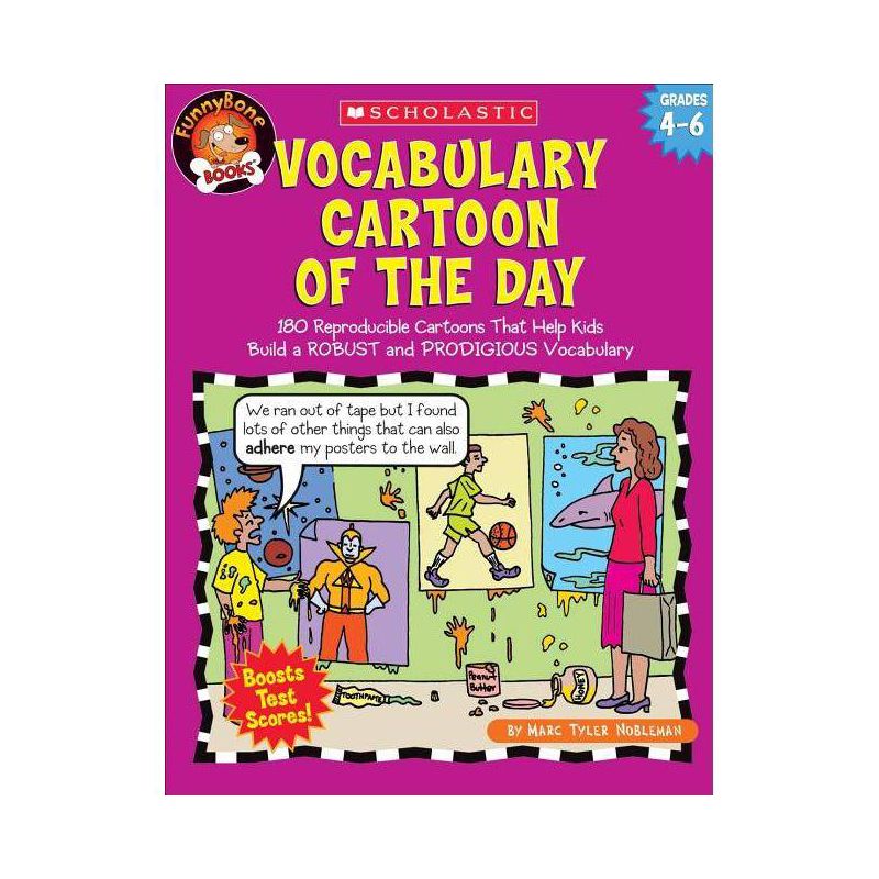 Vocabulary Cartoon of the Day: Grades 4-6 - by  Marc Tyler Nobleman & Marc Nobleman (Paperback), 1 of 2