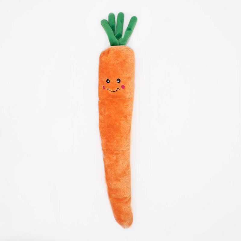 ZippyPaws Carrot Jiggler Dog Toy - 21&#34;, 1 of 12