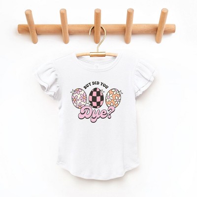 The Juniper Shop But Did You Dye Toddler Flutter Sleeve Tee