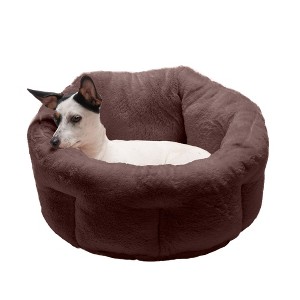 FurHaven Luxury Faux Fur Warming Hi-Lo Cuddler Bed - 1 of 4