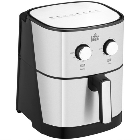 Brentwood Small 1400 Watt 4 Quart Electric Digital Air Fryer with  Temperature Control in Black