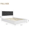 Upholstered Bed Frame with Headboard, Padded Fabric Headboard, Wood Slat Platform Bed Frame - 2 of 4