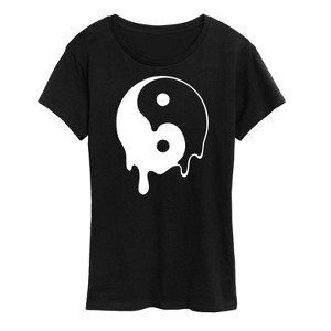 Women's - Instant Message - Melty Yin Yang Short Sleeve Graphic T-Shirt - 1 of 4