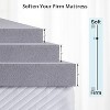 Grungis 2 Inch King Mattress Topper,Gel Memory Foam Mattress Pad for Bedroom - 3 of 4
