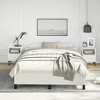 vidaXL Full Bed Frame, Faux Leather Upholstered Platform Bed Frame, White, No Mattress - 3 of 4