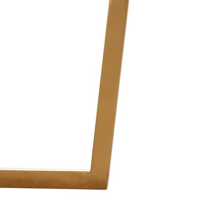 Transitional Octagonal Danna End Table in Gold and Black