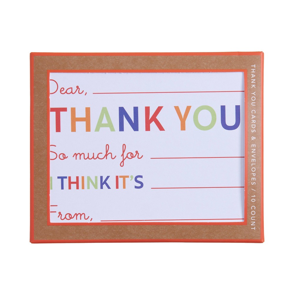 Photos - Other interior and decor 10ct Thank You Fill in Primary Cards