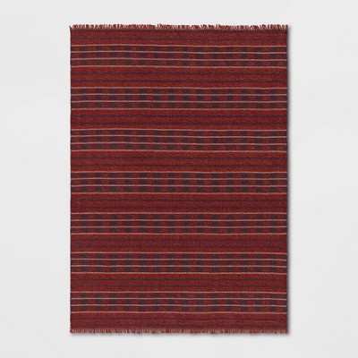 Saturated Striped Rug Red - Threshold™
