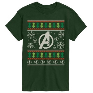 Men's - Marvel - Avengers Sweater Short Sleeve Graphic T-Shirt - 1 of 3