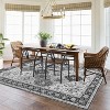 Traditional Floral Print Area Rug for Living Room,Washable Low-Pile Non-Slip Soft Carpet,Stain-Resistant Floor Cover for Apartment Nursery - 3 of 4
