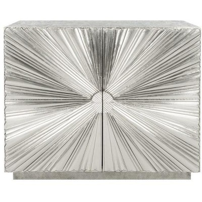 Sylas Sunburst 2-Door Sideboard - SFV6602 - Silver - Safavieh Couture