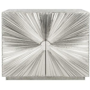 Sylas Sunburst 2-Door Sideboard - SFV6602 - Silver - Safavieh Couture - 1 of 4