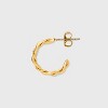 Butterfly and Hoop Earring Set 3pc - Wild Fable™ Gold: Post Closure, Nickel-Free, Iron, Zinc Alloy - 2 of 2