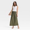 Women's Knit Smocked Maxi A-Line Skirt - Universal Thread™ - 3 of 3