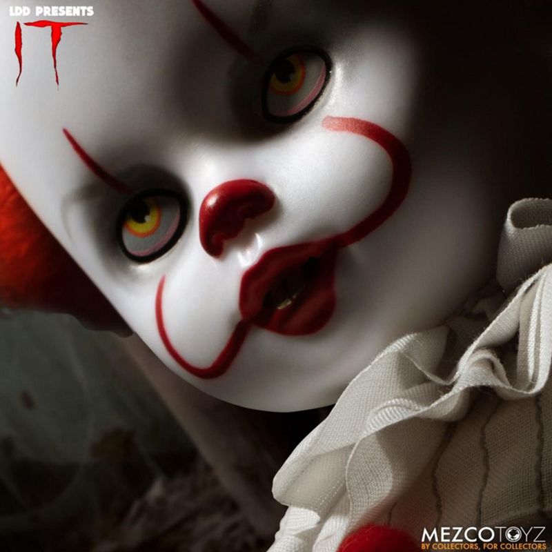 Mezco Toyz Living Dead Dolls Presents IT Pennywise 10 Inch Collectible Doll, 3 of 10