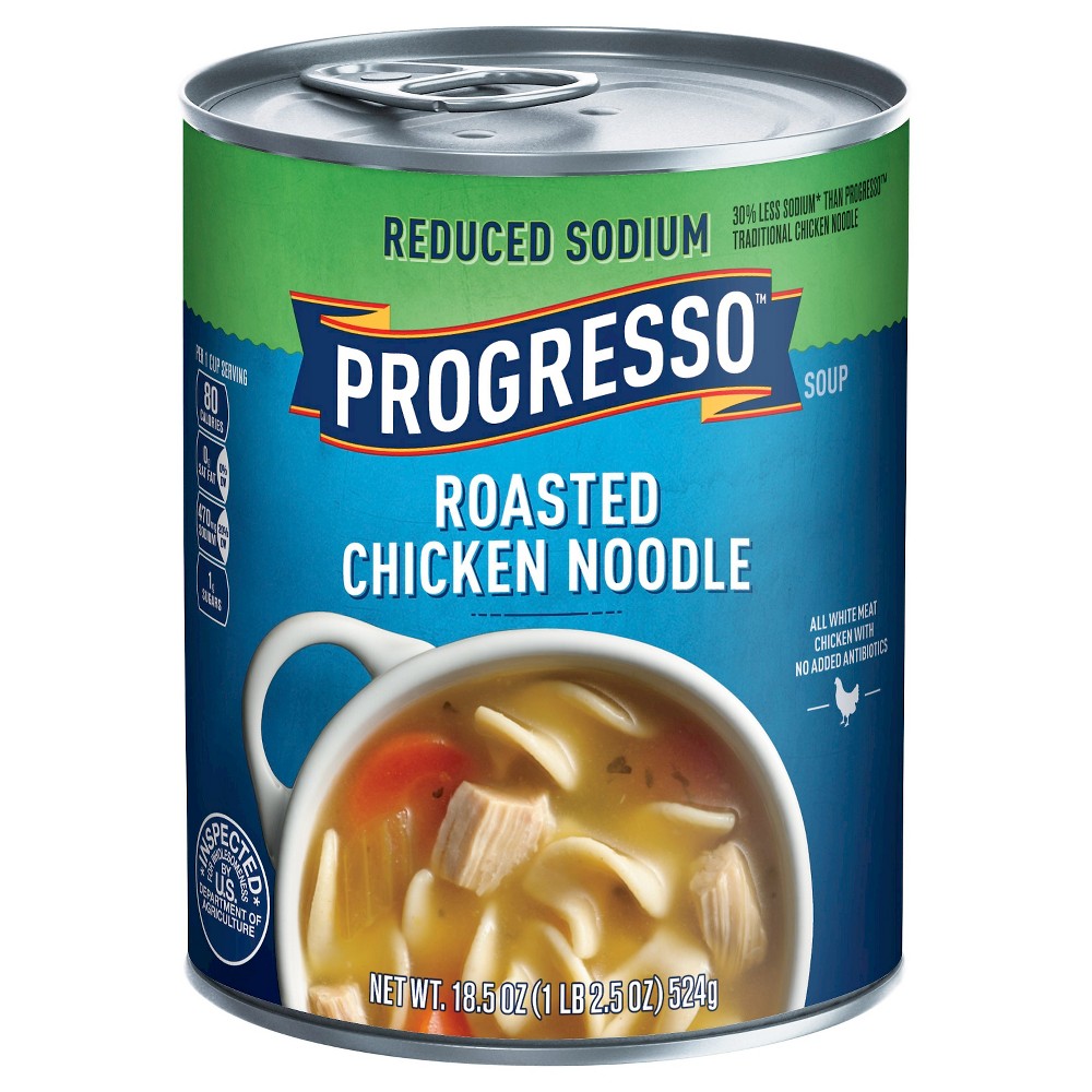 UPC 041196805482 product image for Progresso Reduced Sodium Roasted Chicken Noodle Soup - 18.5oz | upcitemdb.com