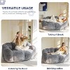 MAXYOYO Bean Bag Chair, Ultra Soft Faux Fur Loveseat Floral Petal Back Sofa for Adults - 4 of 4