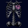 Men's Lost Gods Halloween Skeleton Rib Cage Heart T-Shirt - 2 of 4