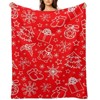 DSANE Christmas Red Christmas Throw Blanket Soft Fleece Christmas Blanket Cozy Flannel Throw for Couch Bed - 2 of 4