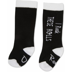 Pavilion Gift Company - Rock Rolls - 0-12 Months Baby Knee Highs - Socks - 1 of 1