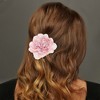 Unique Bargains Artificial Flower Peony Hair Clip 2 Pcs - 2 of 4