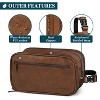 PAVILIA Toiletry Bag for Men, Travel Pouch Essentials Shaving Dopp Kit, Water Resistant Organizer Case Accessories - 4 of 4