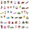 Wrapables Waterproof Vinyl Stickers for Water Bottles, Laptop, Phones, Skateboards, Decals for Teens, 100pcs, Birthday Treats - 3 of 4