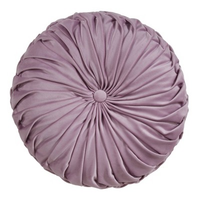 round purple throw pillow