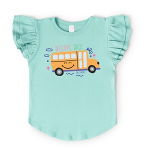 The Juniper Shop SmileyWorld Welcome Back Bus Flutter Sleeve Tee - 1 of 4