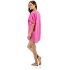 Casual Nights Women's Wake Up For Makeup Dorm Sleep Shirt - Pink - XX-Large - 3 of 3