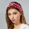 Unique Bargains Women's Velvet Pearl Knot Hairband 1 Pc - 2 of 4