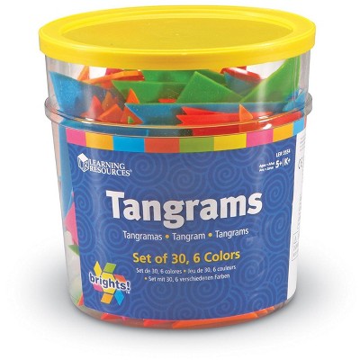 Learning Resources Brights! Tangrams Classpack, Ages 5+