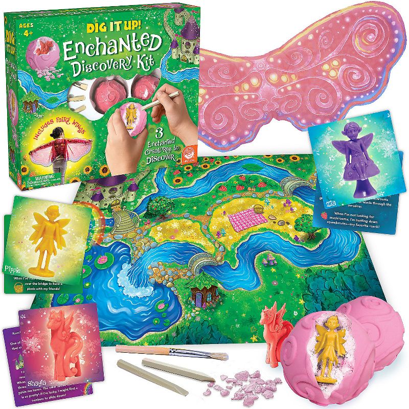 MindWare Dig It Up! Enchanted Discovery Kit - Includes Fairy Wings & 3 Enchanted Creatures to Discover, 2 of 4
