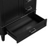 NicBex 30" Bathroom Vanity with Sink, Bathroom Cabinet Storage with 2 Spacious Drawers and 1 Large Cabinets for Bathroom, Black - 4 of 4