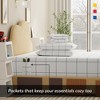 Brushed Percale Weave Cool & Crisp Cotton Rich Fitted Sheet Set, Twin XL by Color Sense - 2 of 4