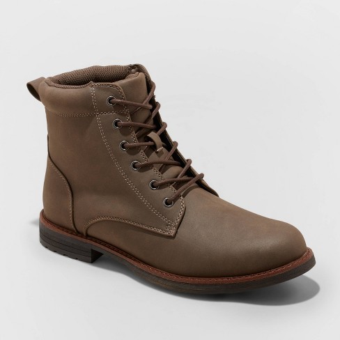 Mens casual hot sale combat boots