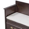 NicBex 42" Upholstered Storage Bench with Back,Shoe Bench with Removable Cushion,Entryway Bench with Hidden Storage for Living Room&Bedroom - 4 of 4