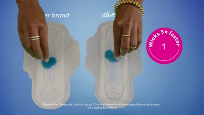 Always Ultra Thin Extra Heavy Overnight Pads : Target