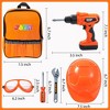 32PCS Kids Tool Set, Pretend Play Toddler Tool Toys with Construction Backpack Costume & Toy Drill for Boy Girl Halloween Birthday Dress Up Party - 2 of 4