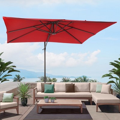 10X8FT Alunimun Patio Cantilever With Canopy