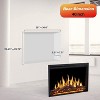 R.W.FLAME 34 inch Electric Fireplace Inserts with Adjuatble Flame Colors, Flame Speed and Brightness, Remote Control & Time - 4 of 4
