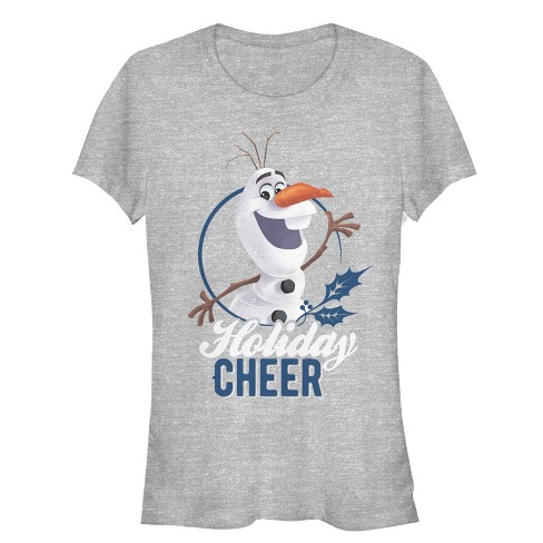 Juniors Womens Frozen Olaf Holiday Cheer T-shirt : Target
