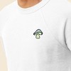 Dalix Mushroom (Glow in the Dark) Embroidered Fleece Sweatshirt Pullover Mens - 4 of 4