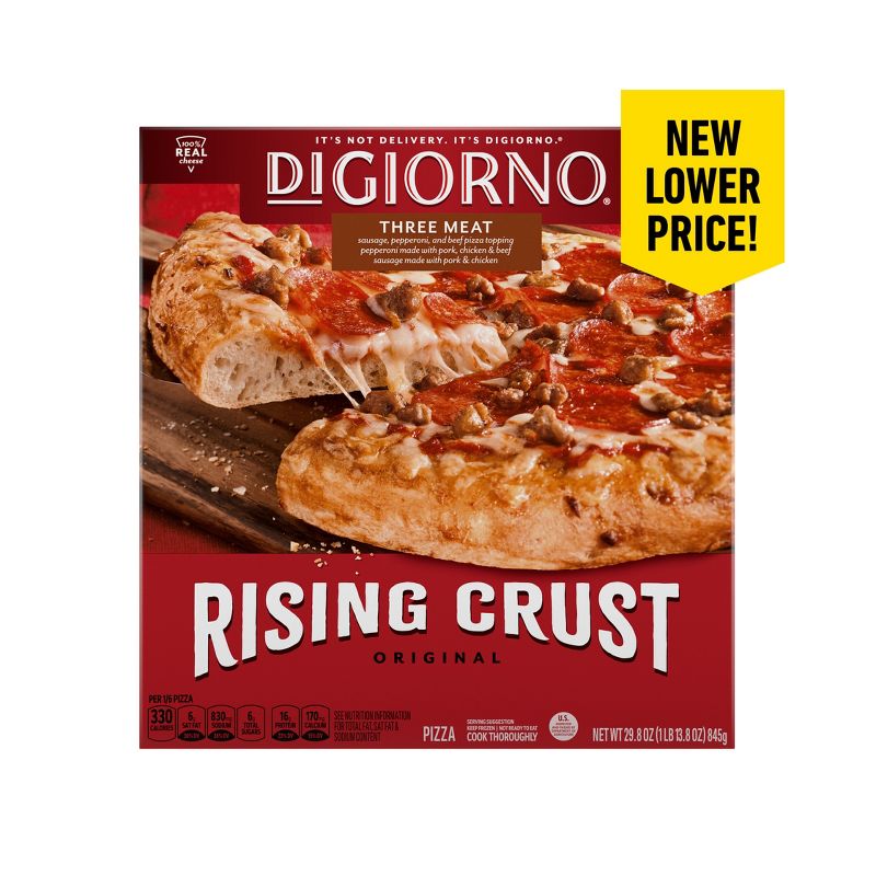 DiGiorno Three Meat Frozen Pizza with Rising Crust - 29.8oz, 1 of 13