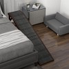 Whisen Dog Ramp for Bed, Pet Steps and Ramps, Pet Ramp for Dogs with Non-Slip Carpet and Top Platform - Brown - 2 of 4