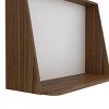 INFURNIC Decorative Wall Shelf Space Saving Wall Mounted Desk with Single Shelf and Blackboard Backboard, Brown, 16.3"*40.7"*28.2" - 2 of 4