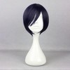 Unique Bargains Women's Bob Wigs 12" Purple with Wig Cap Straight Hair - 2 of 4