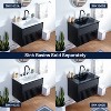 JONATHAN Y Sherwin Slat Modern Coastal 2-Drawer Wall Mounted Bath Vanity Cabinet Only (Sink Basin Not Included) - 4 of 4