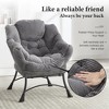 MOONMISS Accent Chair with Ottoman Set, Corduroy Upholstered Lounge Accent Chair with Armrests, Side Pockets for Bedroom, Living Room - 4 of 4