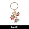 Unique Bargains Christmas Keychain Double Ring Zinc Alloy Multicolored 1 Pc - 2 of 3